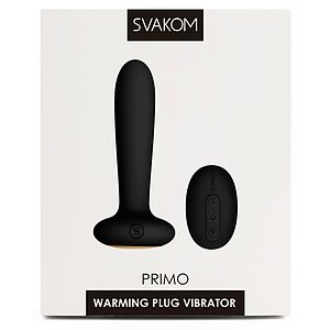 Anal Plug Cu Încălzire Și Telecomandă Svakom Primo Negru Thumb 3