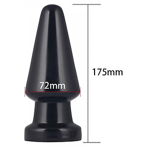 Anal Plug King Sized Shocker Negru Thumb 4