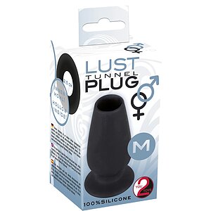 Plug Anal Love Tunnel Plug M Negru Thumb 3