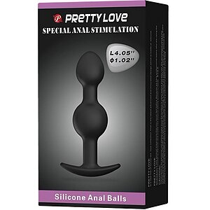 Anal Plug Pretty Love Heavy Negru Thumb 4