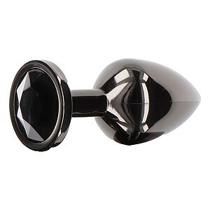 Anal Plug with Diamond Jewel Small Negru Thumb 1
