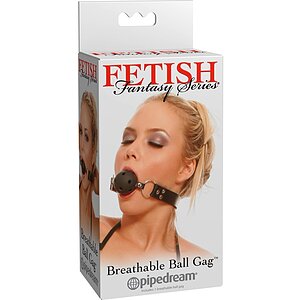 Căluș Sexual Breathable Ball Negru Thumb 2