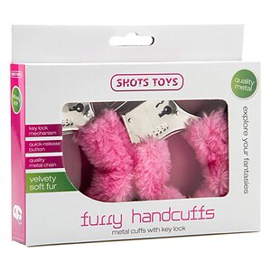 Cătușe Furry Handcuffs Roz Thumb 1