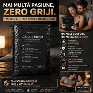 Cearceaf Vinyl Bed Sheet Negru Thumb 5