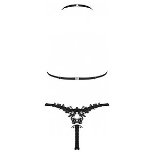 Set Obsessive Celia Noir 2 Piese Negru XS-S Thumb 3