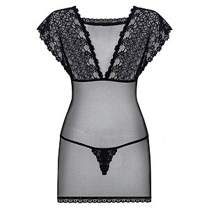 Chemise Obsessive 821-CHE Negru S-M Thumb 3