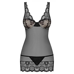 Chemise Obsessive 853-CHE Negru S-M Thumb 2