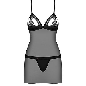 Chemise Obsessive 865-CHE Negru L-XL Thumb 2