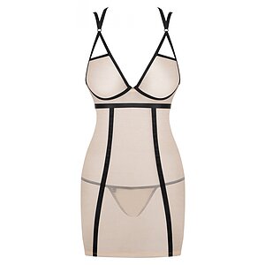 Chemise Obsessive Nudelia Noir Bej S-M Thumb 2