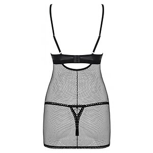 Chemise Obsessive Redella Negru L-XL Thumb 3