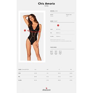 Body Obsessive Chic Amoria Negru XS-S Thumb 4