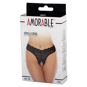 Chilot Amorable Open Lydia Negru S-L Thumb 2
