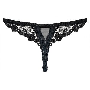 Chilot Decupat Obsessive Letica Negru L-XL Thumb 3