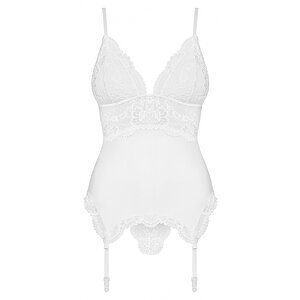 Corset Alb Elegant Obsessive 810-COR L-XL Thumb 2