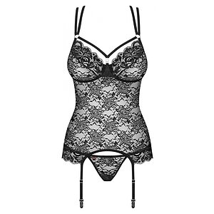 Corset Obsessive 860-COR Negru S-M Thumb 2
