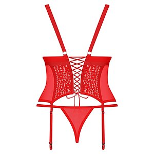Corset Obsessive Blossmina Roșu 4XL-5XL Thumb 3