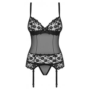 Corset Obsessive Letica Negru S-M Thumb 2