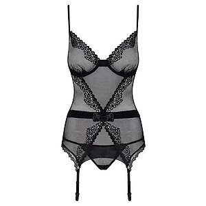 Corset Obsessive Lustella Negru S-M Thumb 2