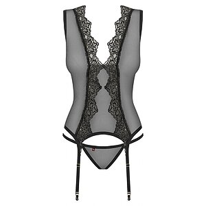 Corset Obsessive Meshlove Negru L-XL Thumb 2