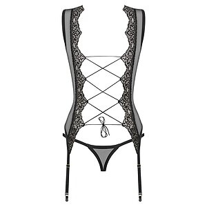 Corset Obsessive Meshlove Negru L-XL Thumb 3