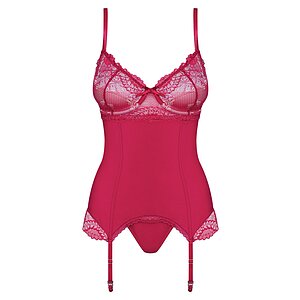 Corset Roșu Obsessive Rosalyne S-M Thumb 2