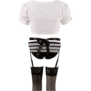 Costum Emmalyn Menajeră Cottelli Collection Negru M Thumb 3