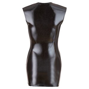 Costum Latex Damă Wetlook With Zip Negru XL Thumb 3