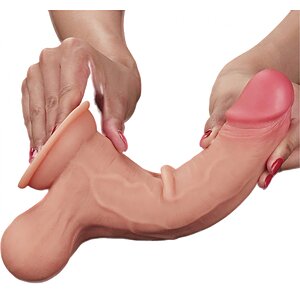 Dildo 22 cm Sliding Skin Dual-Layer – Textură Realistă Thumb 4