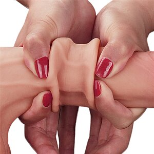 Dildo 22 cm Sliding Skin Dual-Layer – Textură Realistă Thumb 9