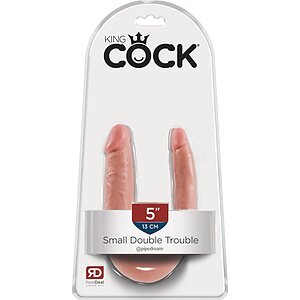 Dildo Dublu King Penis Small Double Trouble Thumb 3