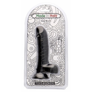 Dildo Italian Penis 18cm Negru Thumb 6