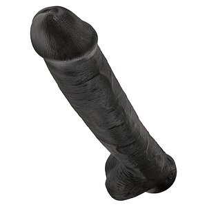 Dildo King Penis 38.1cm Negru Thumb 3