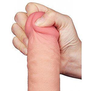 Dildo Realist LoveToy 24cm TPE Dual Density Ventuză Thumb 8