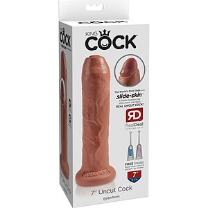 Dildo Realistic Uncut King Penis 19cm Thumb 1