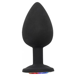 Dop Anal Bijuterie Curcubeu Mare Negru Thumb 1