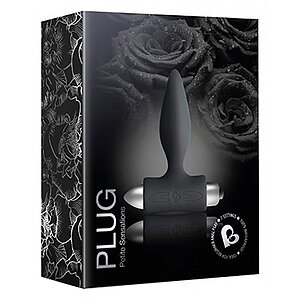 Dop Anal Vibrator Rocks-Off Petite – 7 Funcții, Discret Negru Thumb 2
