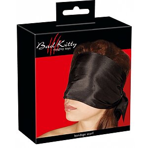 Eșarfă Bondage Satin Neagră 120x15 cm Orion Bad Kitty Negru Thumb 2