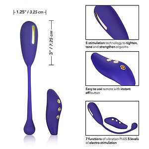 Bilă Vaginală Estim Remote Kegel Exerciser Albastru Thumb 2