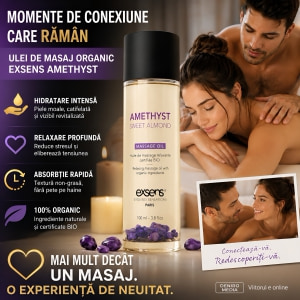 Exsens Amethyst – Ulei De Masaj Organic Migdale Dulci 100 ml Thumb 2