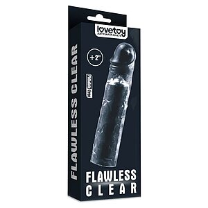 Lovetoy Shameless Clear: Manșon Elastic +5 cm Transparent Thumb 1