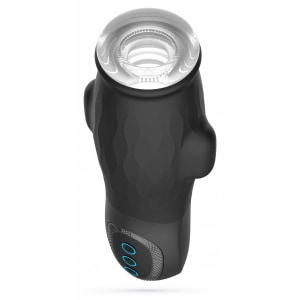 Gargantua Auto Reîncărcabil 5+10 – Masturbator cu Aspirație Negru Thumb 2