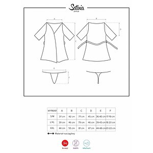 Halat Obsessive Satinia Negru S-M Thumb 3