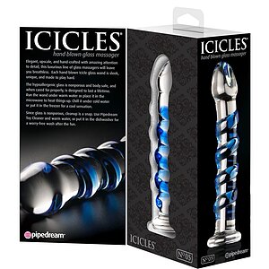 Icicles Hand Blown Glass Nr. 5 Transparent Thumb 2