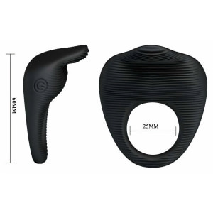 Inel Penis Pretty Love Thimble Negru Thumb 8