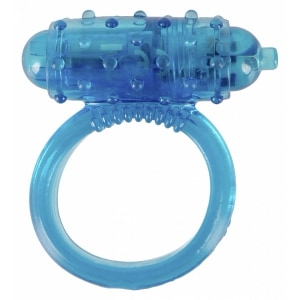 Inel Penis Vibrating Ring Albastru Thumb 5