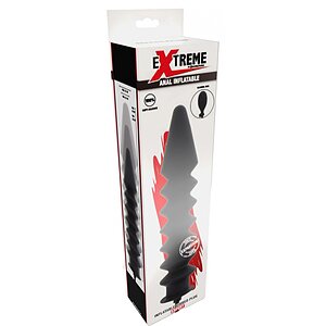 Plug Anal Gonflabil Hidden Desire — Striații Negru Thumb 5