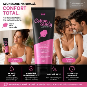 Intt Cotton Candy — Lubrifiant Aromă Vată De Zahăr 100 ml Thumb 5