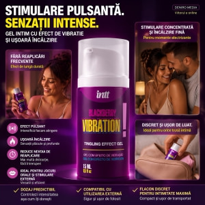 Intt Vibration Blackberry — Gel Intim Mure, Efect Pulsant Thumb 3