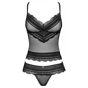 Set Obsessive Ivannes Negru S-M Thumb 2