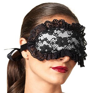 Mască Din Dantelă Leg Avenue Negru Thumb 2